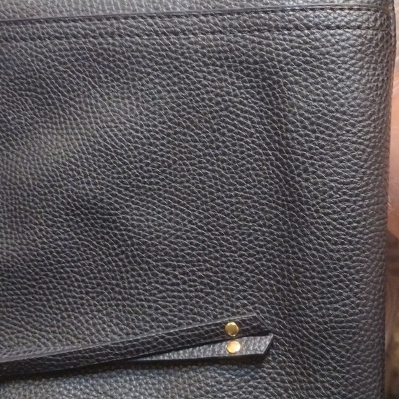 Shoulder/cross body Black leather like bag 9 1/2x12 - Picture 15 of 15